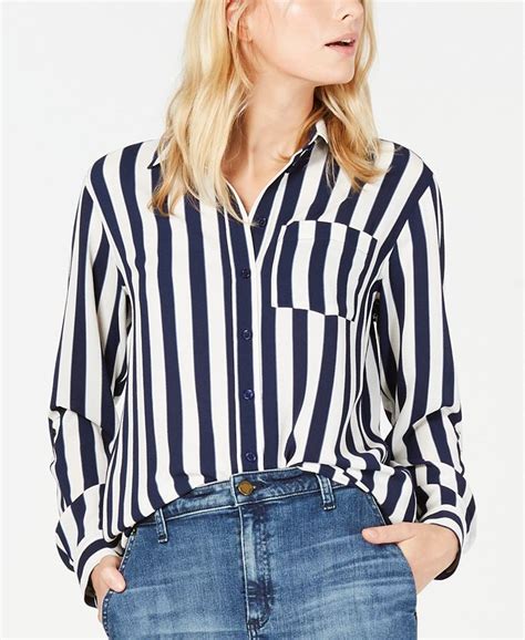 michael kors blouse sale|michael kors striped top.